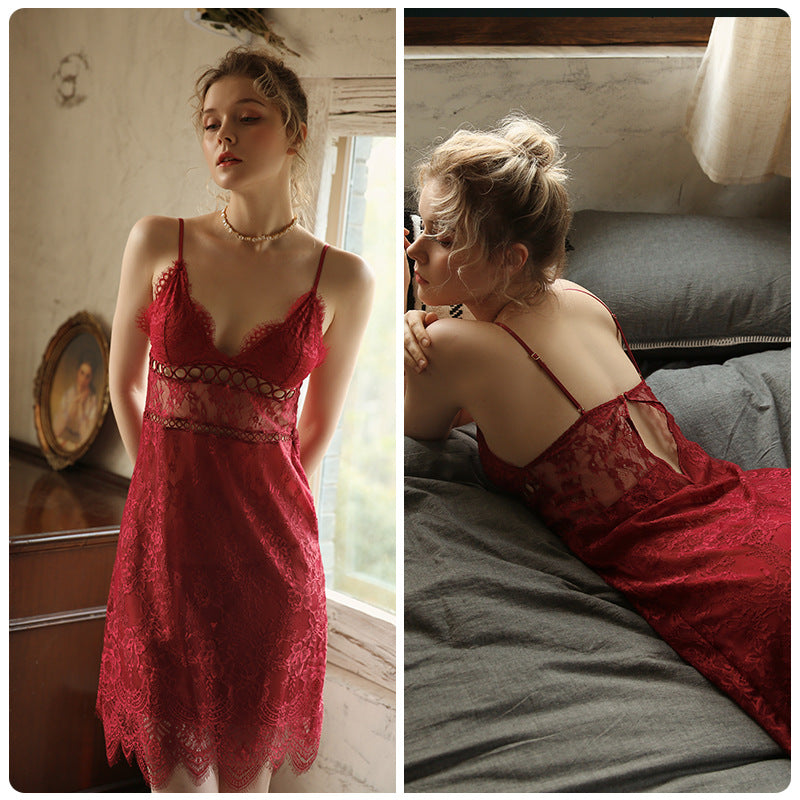 Fashionable home wear short skirt pajamas