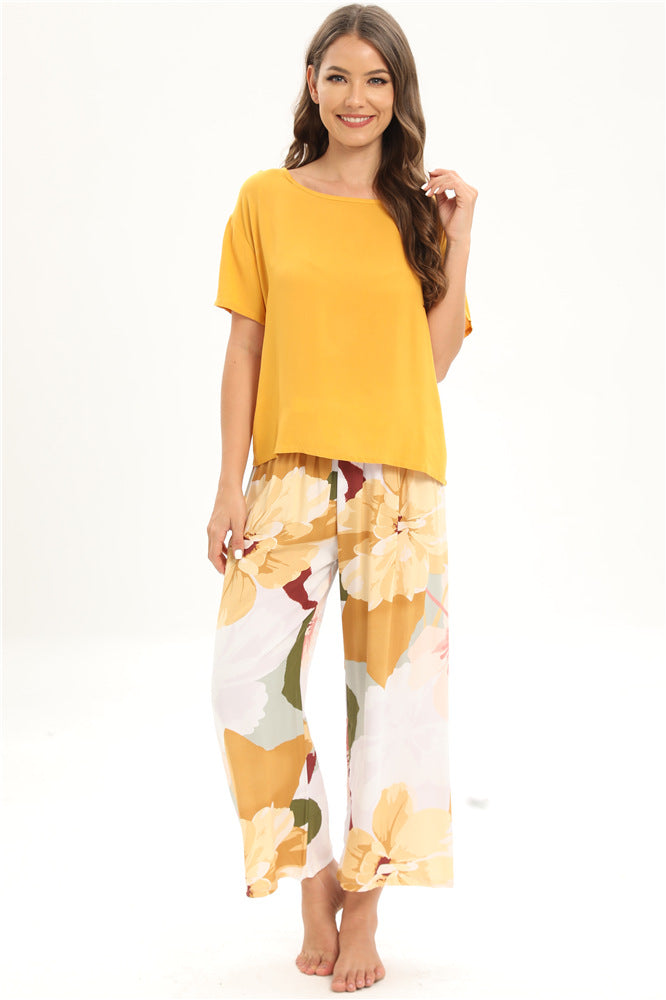 Home Wear Pajamas Women's Suit Cotton