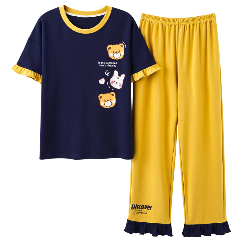 Pajama Cotton Home Wear Casual Suit