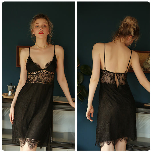 Fashionable home wear short skirt pajamas