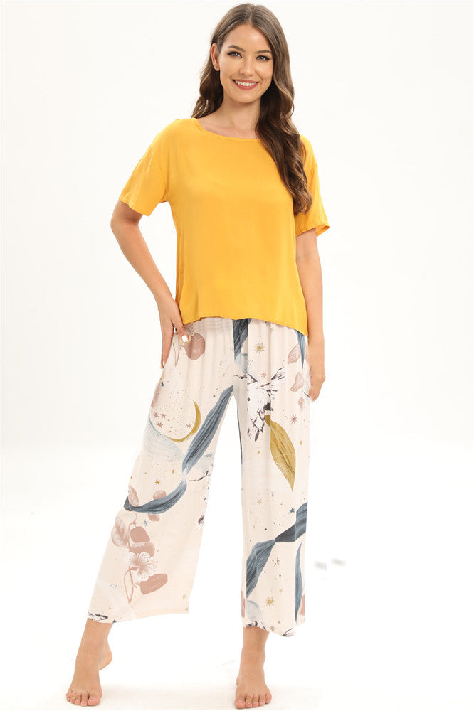 Home Wear Pajamas Women's Suit Cotton