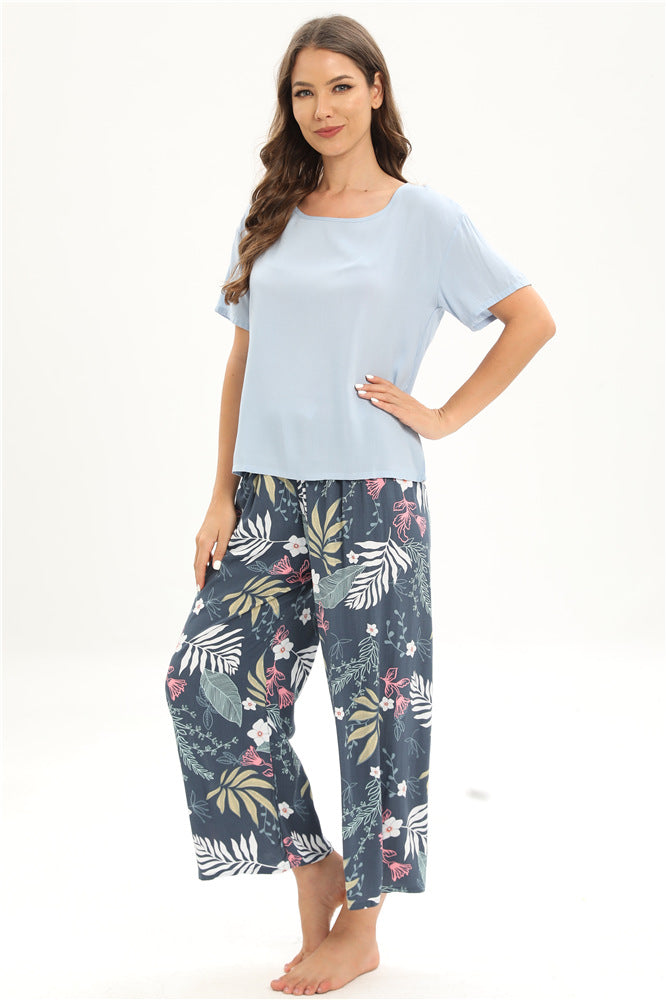 Home Wear Pajamas Women's Suit Cotton