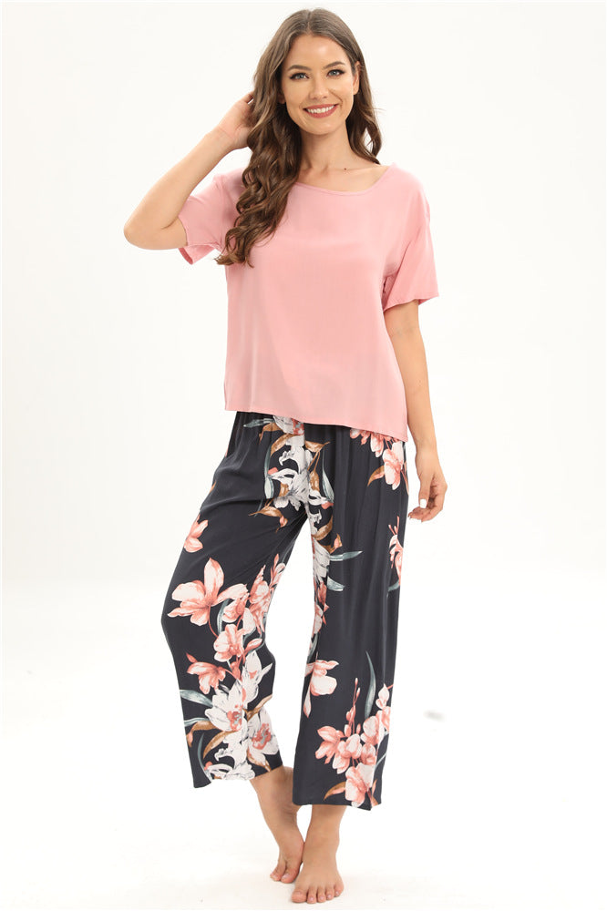 Home Wear Pajamas Women's Suit Cotton