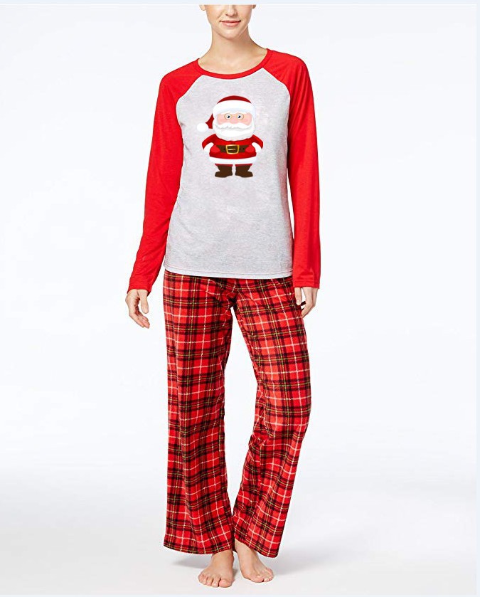 Printed parent-child home wear long-sleeved suit family wear