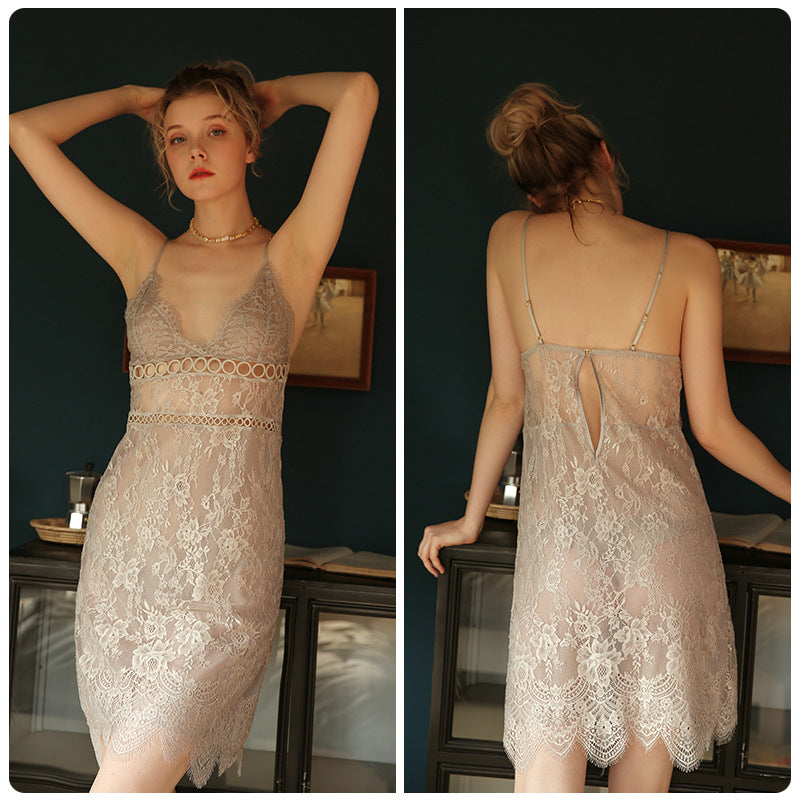 Fashionable home wear short skirt pajamas