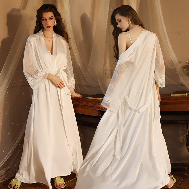 Women's Long Sleeved Satin Home Wear